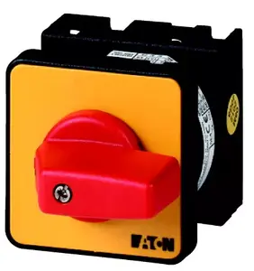 Переключатель Eaton T0-1-102/E-RT, 2 полюса, черный, красный, желтый