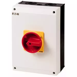 Поворотный выключатель Eaton P3-100/I5/SVB, 3 полюса, 100А, серый/красный/желтый