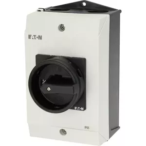 Поворотный защитный выключатель Eaton P1-25/I2-SI/HI11-SW, 3 полюса, 25А, черный/белый