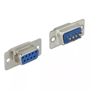 Wire connector DeLOCK 65882 Sub-D 9 pin Blue Silver