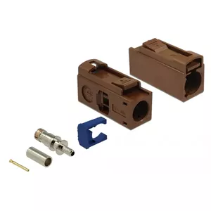 DeLOCK 89690 FAKRA F Male Coaxial Connector with Gold-Plated Contacts