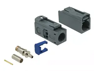 Coaxial connector DELOCK 89691 FAKRA G male, gold-plated contacts, 13.8×25×9.5 mm