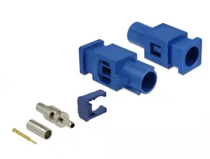 Coaxial connector DELOCK 89757 FAKRA C male, gold-plated contacts, 9.4×25.6×7.4 mm