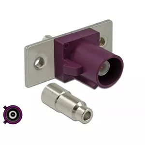 Coaxial connector DELOCK 89819 FAKRA D male, gold-plated contacts, 21.2×24×7.5 mm