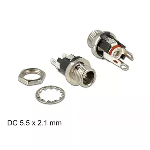 Соединитель проводов DeLOCK 89910 DC черный никель