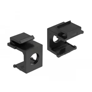 Port dust cover DELOCK 86403, set of 4, black, 17.3×22.3×16.3 mm
