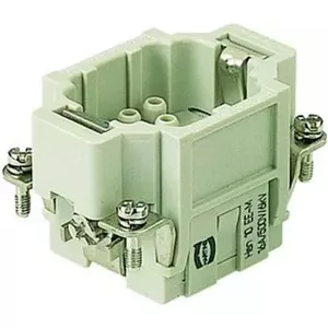 Connector insert Harting 09320103001, single-piece contact insert for rectangular housings