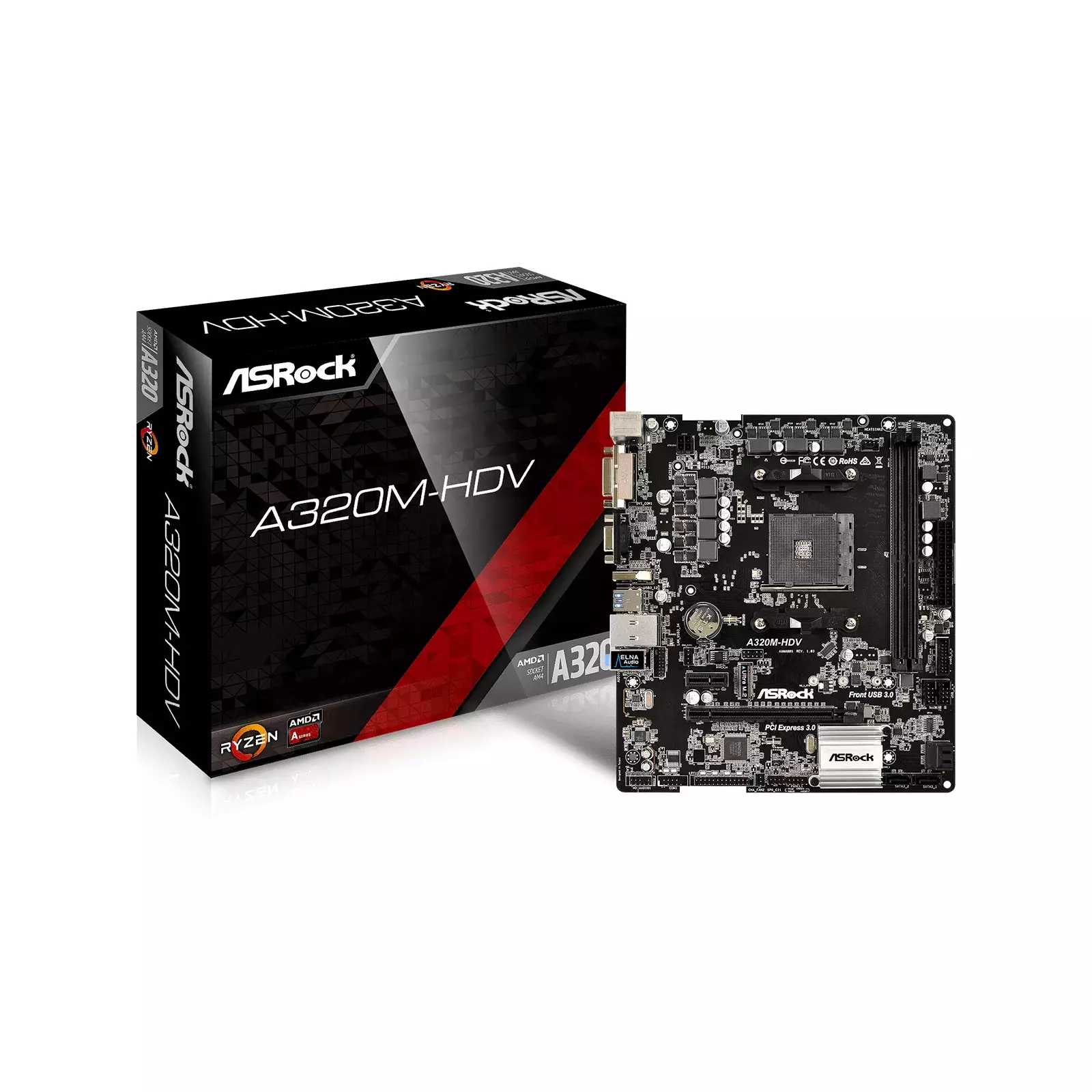 Asrock A320M-HDV 90-MXB3T0-A0UAYZ | AiO.lv