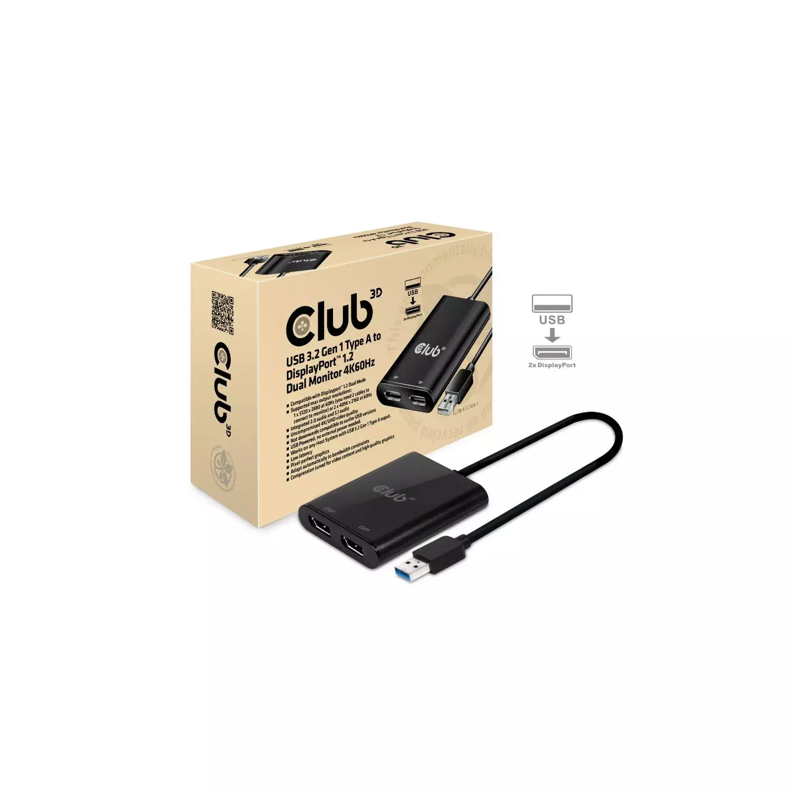 予約中！】 Club3D USB A to HDMI 2.0 Dual Monitor 4K | www.pro13