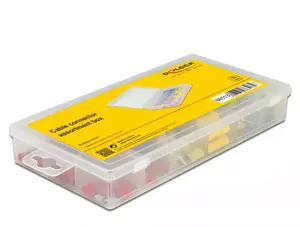 Wire connector set DELOCK 86513 — insulated electrical connectors, 170 pcs, blue/red/yellow