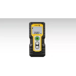 Laser distance meter STABILA LD 220, 30 m range, 3 mm accuracy, 0.2–30 m, AAA battery, black/yellow