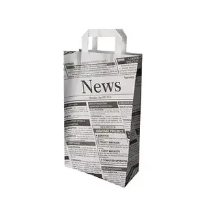 Paper bag Papstar 87054 Black White 7 kg