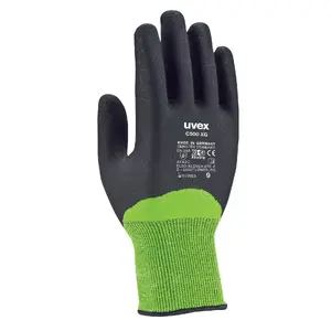 Protective Helmet Uvex C500 XG Anthracite Lime Green Grey