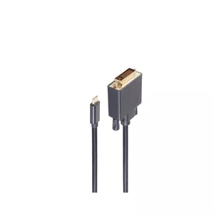 DVI-D USB Type-C Cable ShiverPeaks BS10-58025 1m