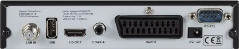 Digitālais uztvērējs Megasat HD 6000 DS Photo 2
