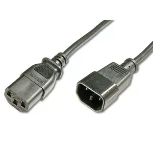 Power Cable e+p SW 15 Black 2 m C14 CEE7/14