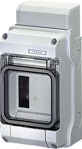 Hensel KV9103 Surface-Mounted Modular Distribution Board, 1 x 3 Modules, IP65