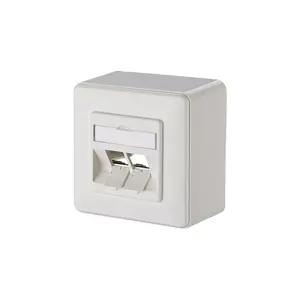 Socket outlet 2 x RJ-45 METZ CONNECT 130B10D20002-E White