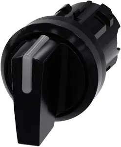 Siemens Selector Switch I-O-II Black IP67 IP69K 2.23 cm Mounting Hole