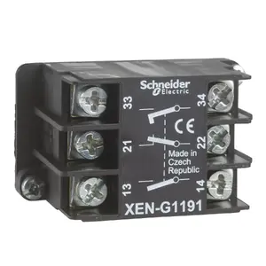 Auxiliary contact Schneider Electric XENG1191, black, auxiliary contact module