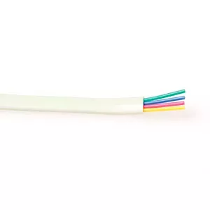 Flat cable 4 conductors ACT TD604W white