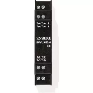 Video distributor Siedle BVVU 652-0 black for DIN rail mounting