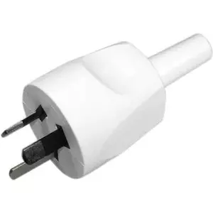 Power plug (Schutzkontakt) Bachmann 910.282, plastic, 250 V, white, IP20