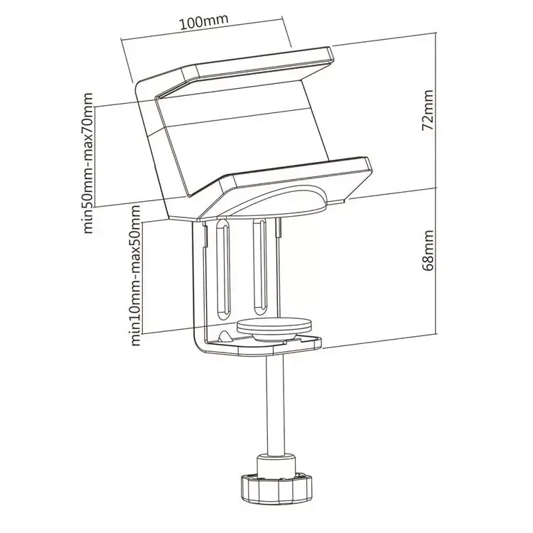 Jaudas pagarinātāja turētājs VALUE Clamp-On Power Strip Holder Photo 3