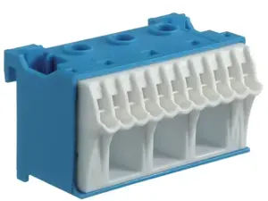 Hager KN14N Terminal Block Blue and White