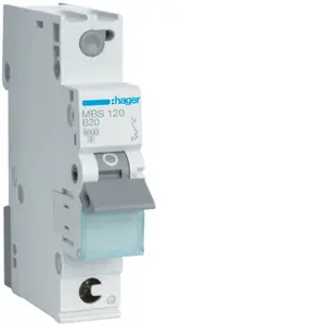 Hager MBS120 slēgiekārta B tips 1 1 modulis (-ļi)