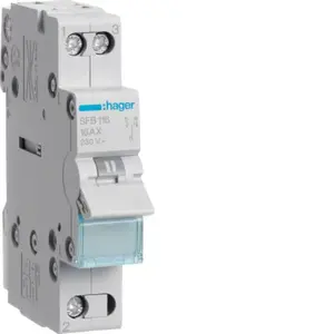 Модульный переключатель Hager SFB116 1P 16A