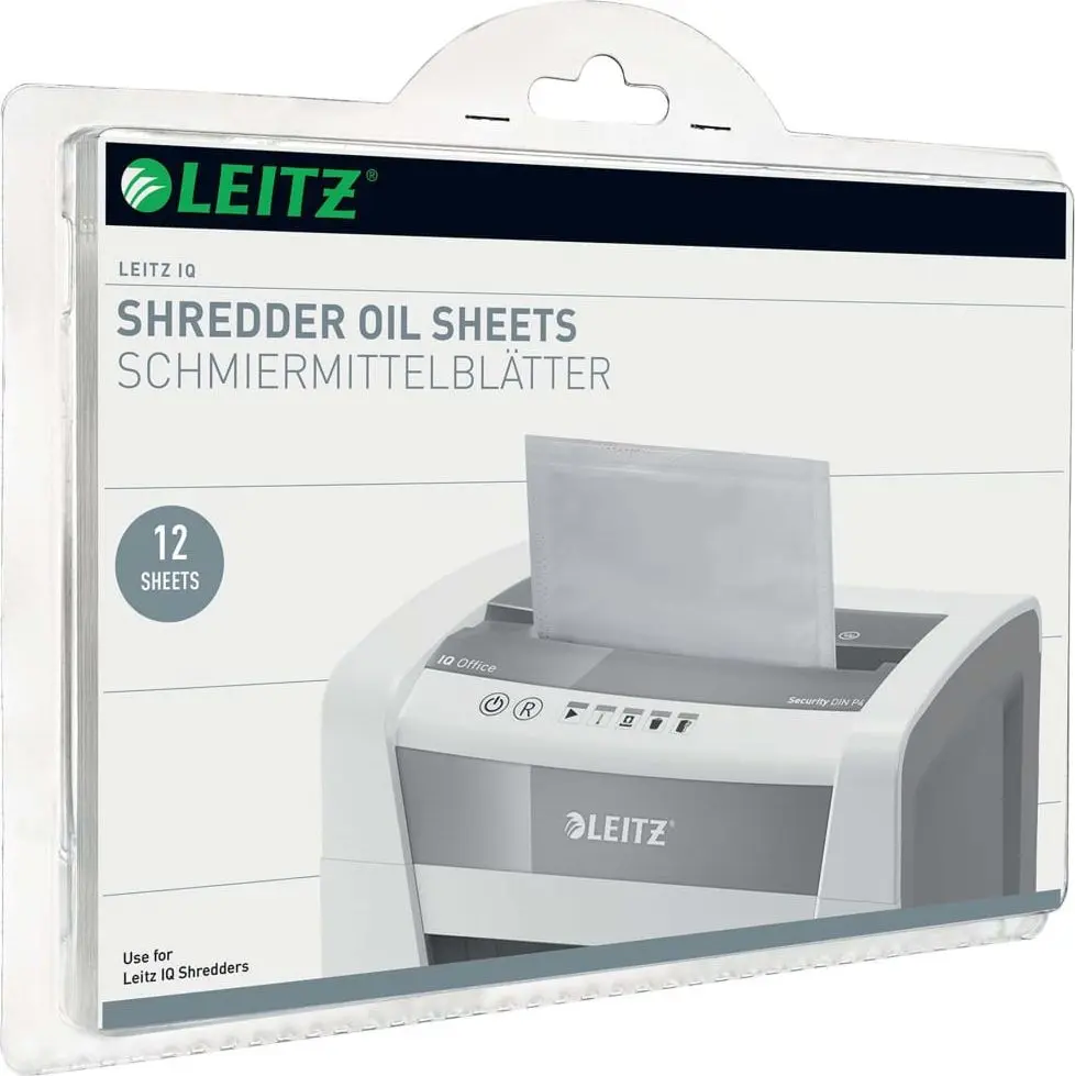 Leitz IQ Oil Sheets for Office Shredders (12 Pack) Photo 4