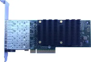 Network adapter Chelsio T540-LP-CR — 4-port 1/10GbE SFP+ low-profile, PCIe x8 Gen3, 32K connections