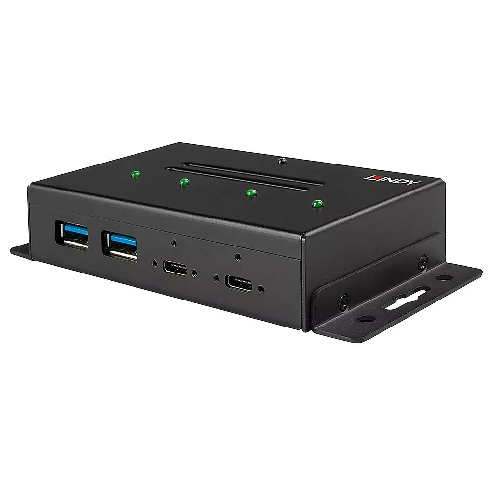 USB хаб Lindy 4 Port USB 3.2 Gen 2 Type C Photo 3