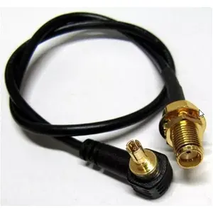 Коаксиальный кабель ALLNET ANT-PIG-SMAF-CRC9 0.15м SMA Черный