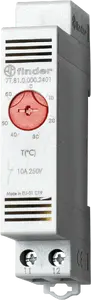 Комнатный термостат Finder 7T.81.0.000.2401, диапазон -20…+40 °C, 1 нормально замкнутый контакт