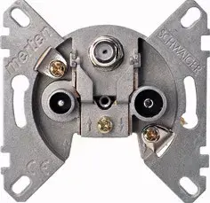 Merten 466097 Universal 3-way Satellite Antenna Socket