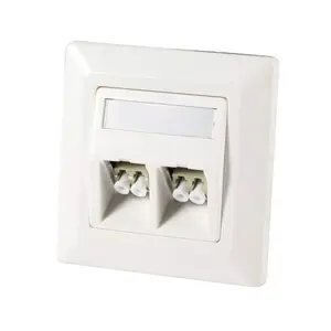 Socket outlet EFB Elektronik ET-25085FO — white ABS housing, 80×80 mm
