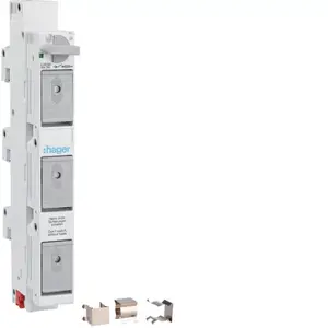 Hager L063M D02 Busbar Fuse 3x63A Switchable