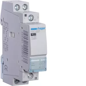 Hager ESC227 Modular Installation Relay 25A 230V AC