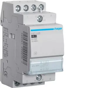 Модульный контактор Hager ESD425 25А 4НО 24В AC