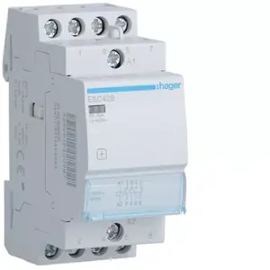 Модульный контактор Hager ESC428 25А 3НО 1НЗ 230В AC
