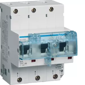 Автоматический выключатель Hager HTN363E 3-полюсный 63А 230/400В