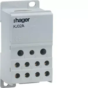 Распределительный блок Hager KJ02A 1-полюсный 250А