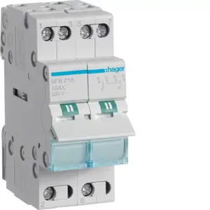 Модульный переключатель Hager SFB216 16A 2P
