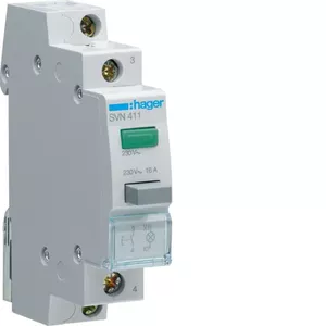 Circuit breaker Hager SVN411 — 1-pole MCB, 17.5 mm width, IP20