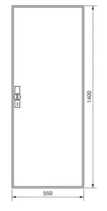 Hager ZB52S Electrical Box White 1400x550x205mm SKII 216PLE