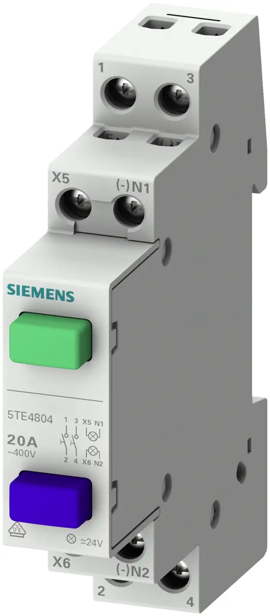 Siemens 5TE4800 modulārā spiedpoga ar 1NO/1NC