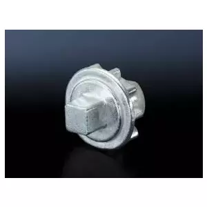 Rittal TS 8611.100 closure insert (type F), zinc die-cast, silver, compatible with CM/TS/SE/IW