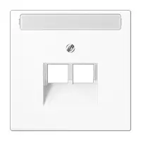 Switching insert plate Jung LS 969-2 NAUA WW White thermoplastic conventional design